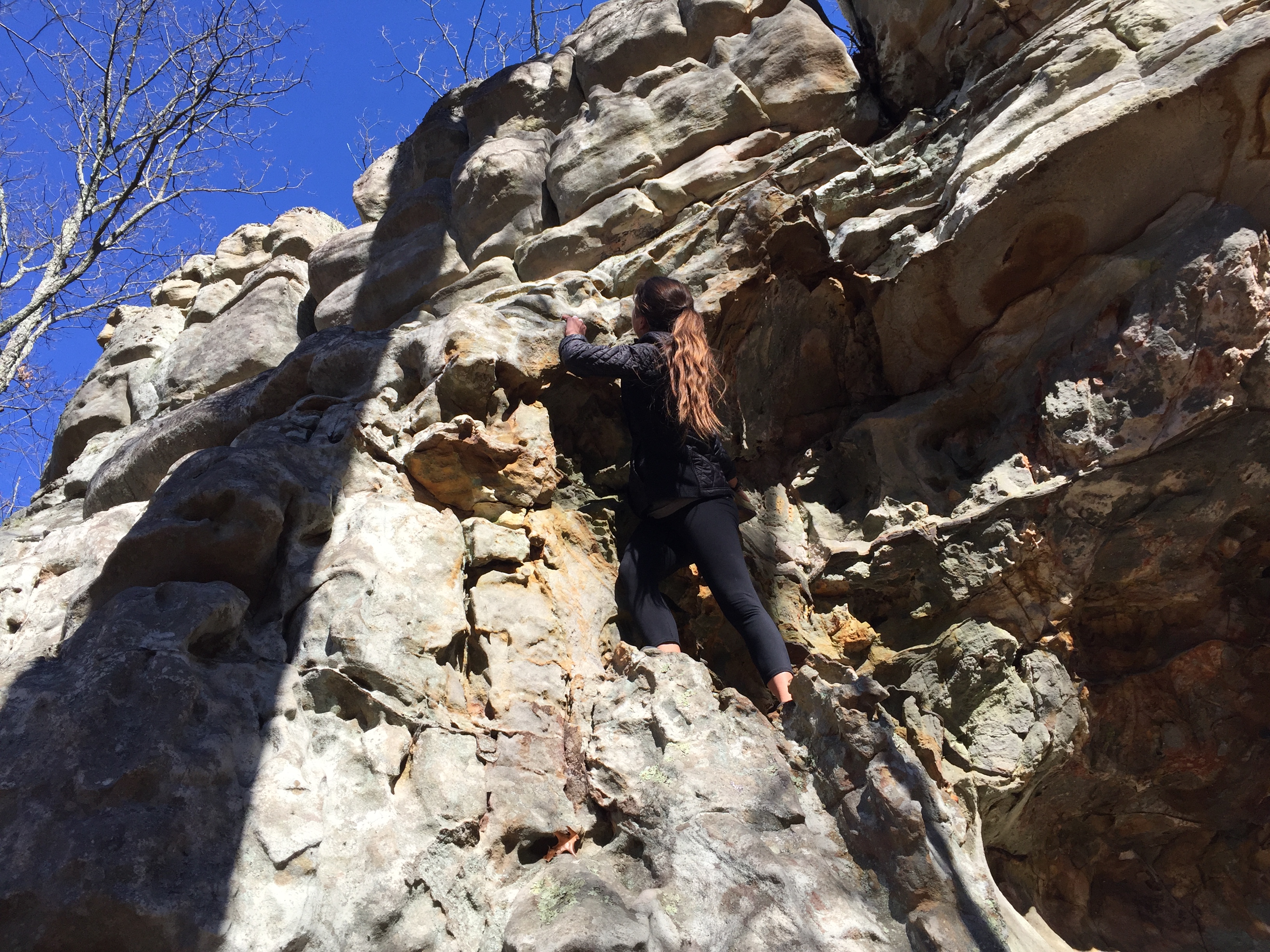 climbing at Rocktown