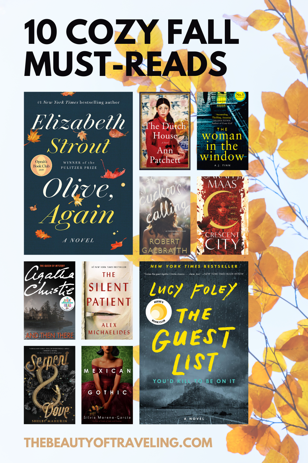 10 Cozy Fall Books - the beauty of traveling 